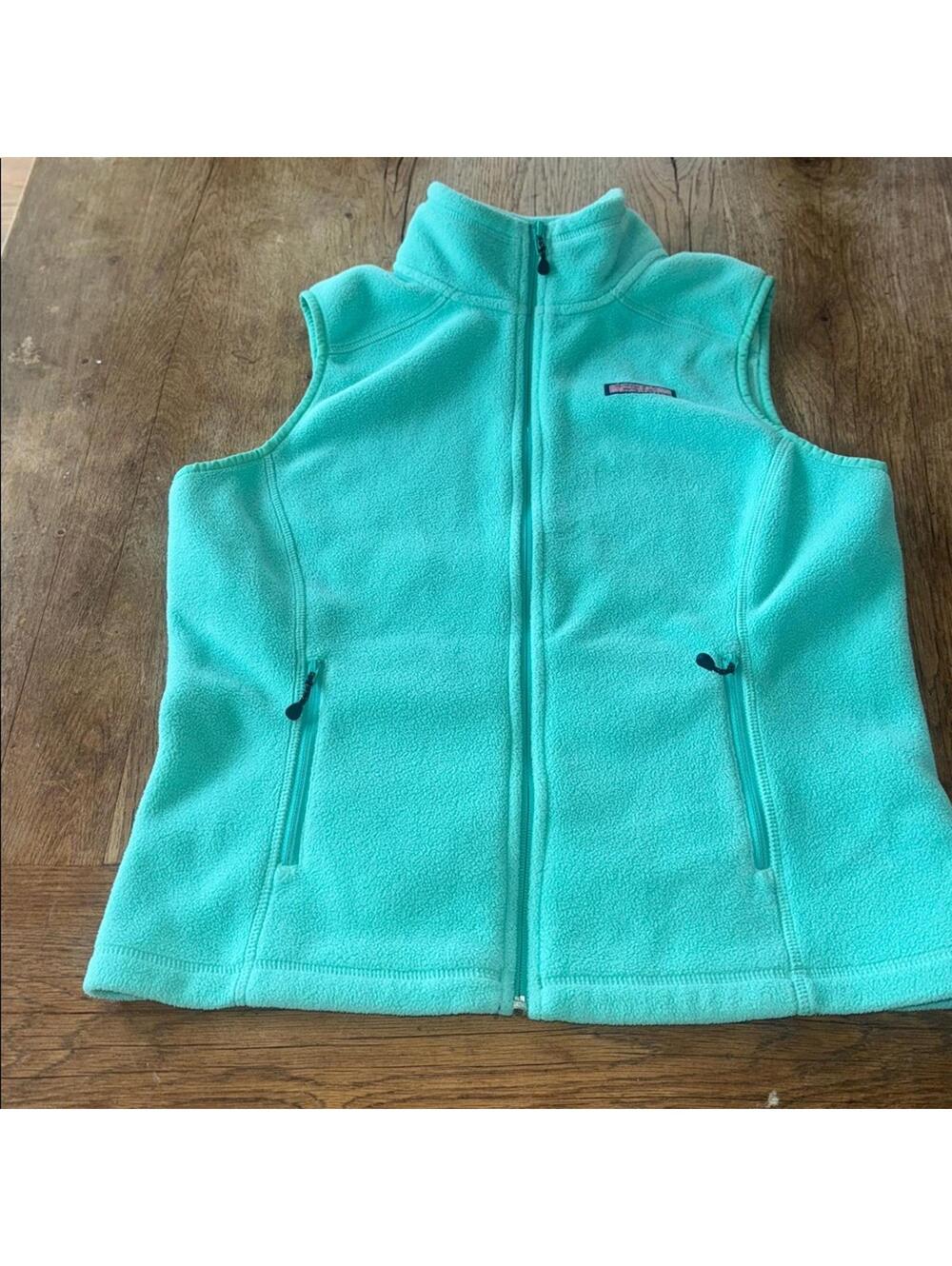 VINEYARD VINES Fleece Vest in Mint Green Size Small